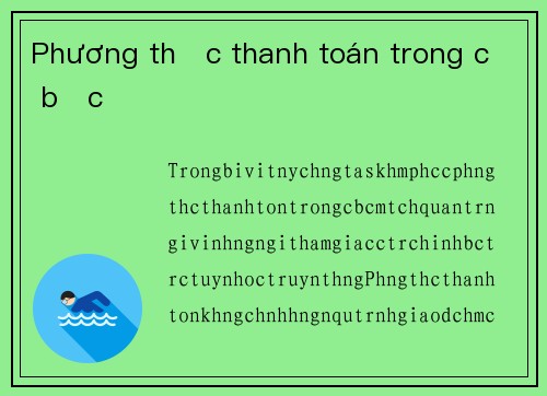 Phương thức thanh toán trong cờ bạc