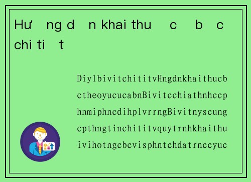 Hướng dẫn khai thuế cờ bạc chi tiết