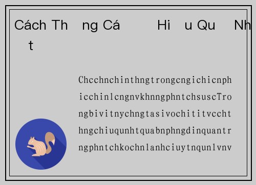 Cách Thắng Cá Độ Hiệu Quả Nhất