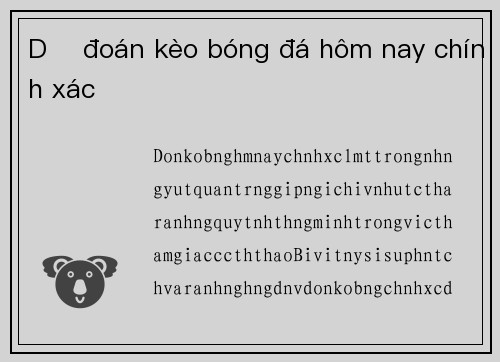 Dự đoán kèo bóng đá hôm nay chính xác