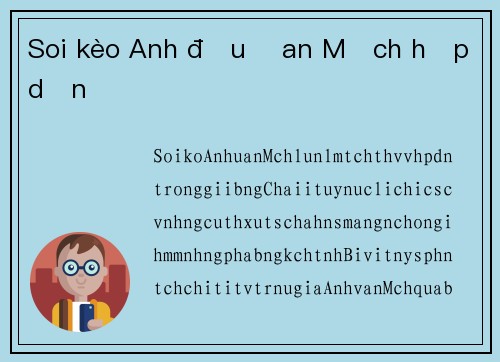 Soi kèo Anh đấu Đan Mạch hấp dẫn