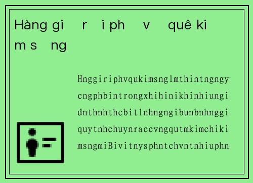 Hàng giả rời phố về quê kiếm sống